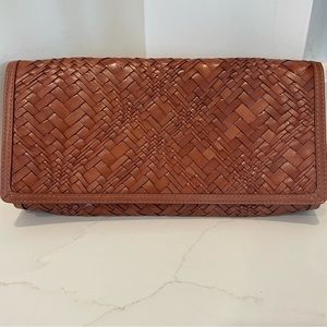 Cole Haan Woodbury Optical Weave Izzie Clutch